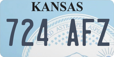 KS license plate 724AFZ