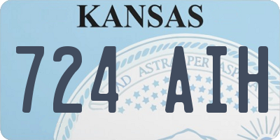 KS license plate 724AIH