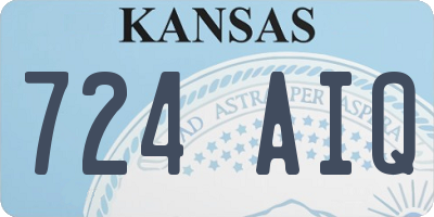 KS license plate 724AIQ