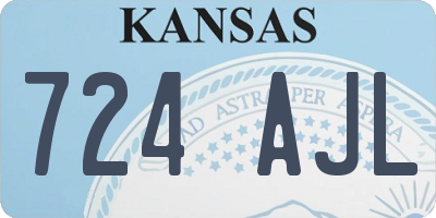 KS license plate 724AJL