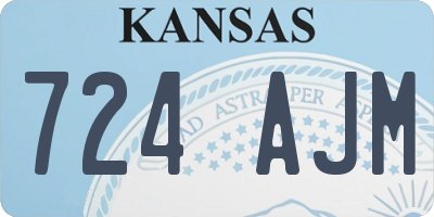 KS license plate 724AJM
