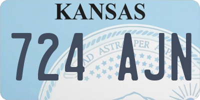 KS license plate 724AJN