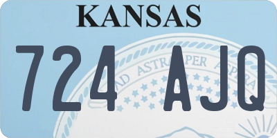 KS license plate 724AJQ