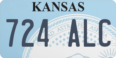 KS license plate 724ALC