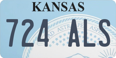 KS license plate 724ALS