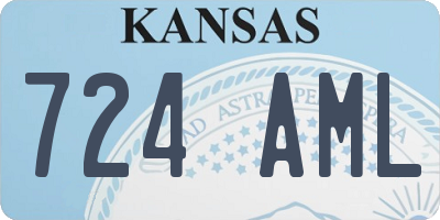 KS license plate 724AML