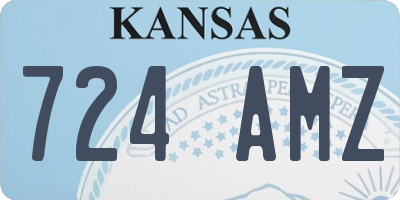 KS license plate 724AMZ