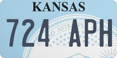 KS license plate 724APH