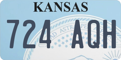 KS license plate 724AQH