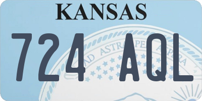 KS license plate 724AQL