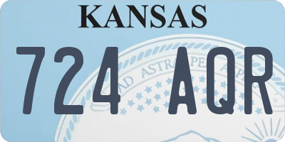 KS license plate 724AQR