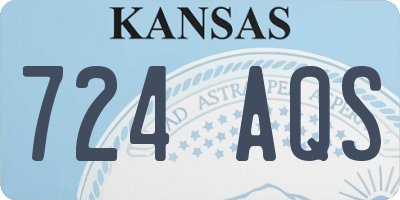 KS license plate 724AQS