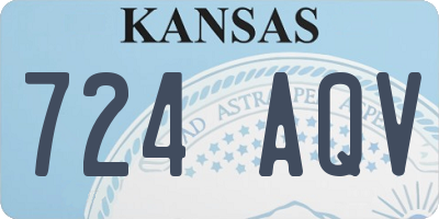 KS license plate 724AQV