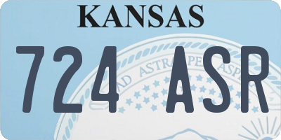 KS license plate 724ASR