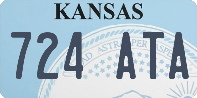 KS license plate 724ATA