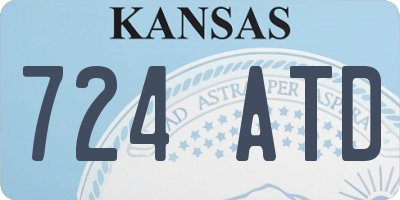 KS license plate 724ATD
