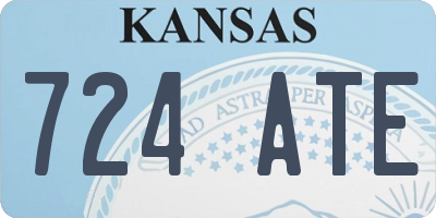 KS license plate 724ATE