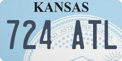 KS license plate 724ATL