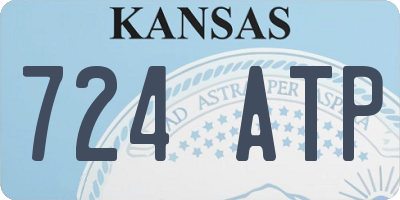 KS license plate 724ATP