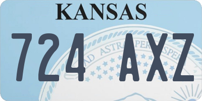 KS license plate 724AXZ