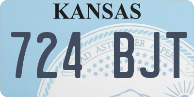 KS license plate 724BJT