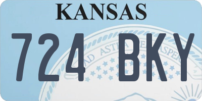 KS license plate 724BKY