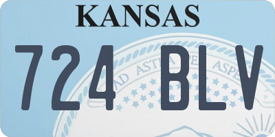 KS license plate 724BLV