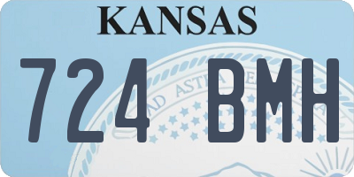 KS license plate 724BMH