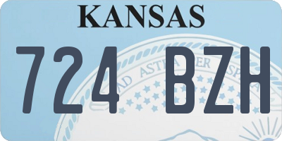 KS license plate 724BZH