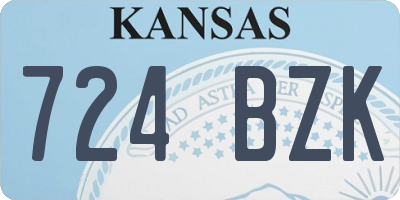 KS license plate 724BZK