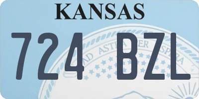 KS license plate 724BZL