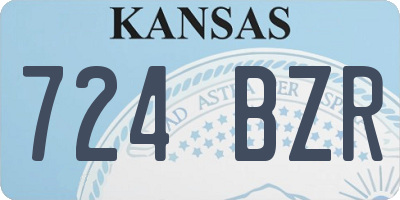 KS license plate 724BZR