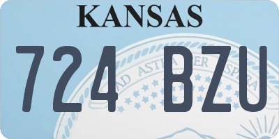 KS license plate 724BZU