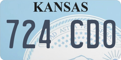 KS license plate 724CDO