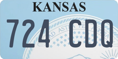 KS license plate 724CDQ