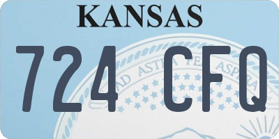 KS license plate 724CFQ