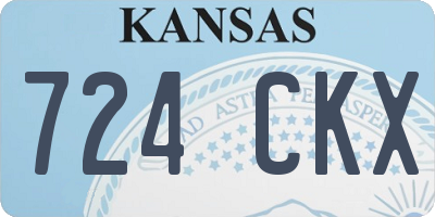 KS license plate 724CKX