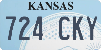 KS license plate 724CKY