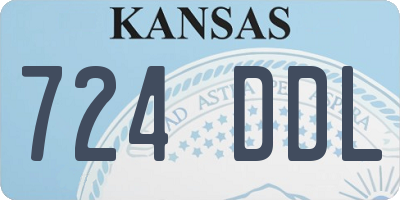 KS license plate 724DDL