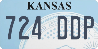 KS license plate 724DDP