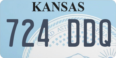 KS license plate 724DDQ
