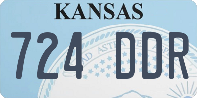 KS license plate 724DDR