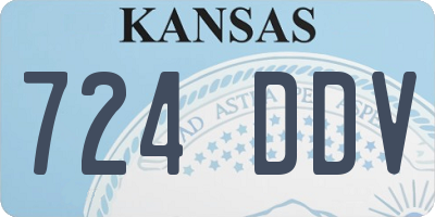 KS license plate 724DDV