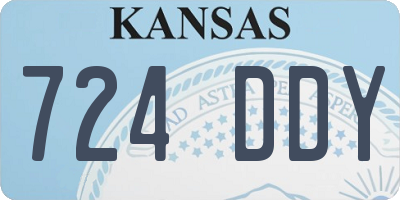 KS license plate 724DDY