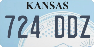 KS license plate 724DDZ