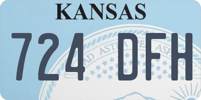 KS license plate 724DFH