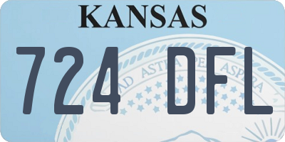KS license plate 724DFL
