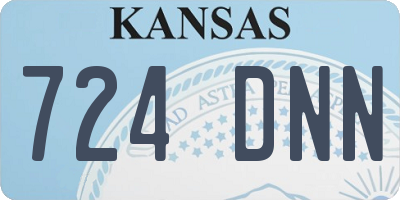 KS license plate 724DNN