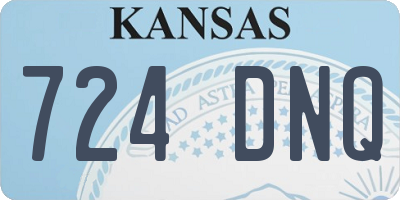 KS license plate 724DNQ