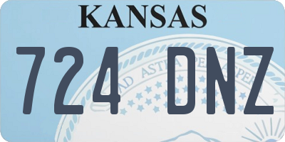 KS license plate 724DNZ